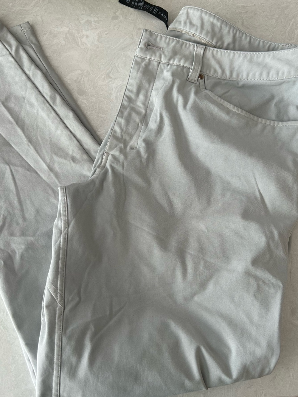 SOLD.  athletica Silver-Light Gray Active Pants